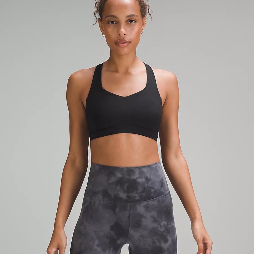 Black lululemon Free to Be Serene Bra